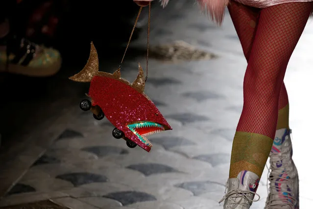 A model presents a creation by Indian designer Manish Arora as part of his Fall/Winter 2019-2020 women's ready-to-wear collection during Paris Fashion Week in Paris, France, February 28, 2019. (Photo by Regis Duvignau/Reuters)