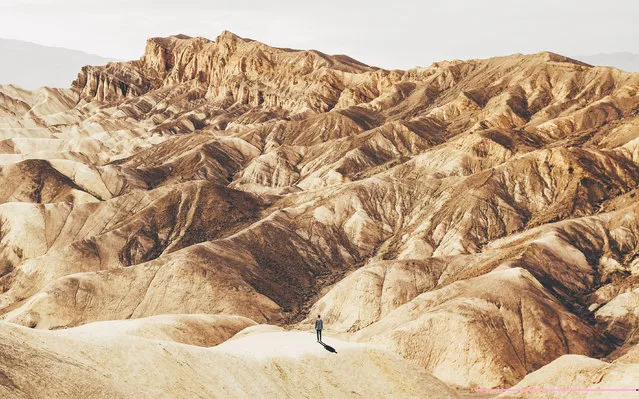 Zabriske Point, Death Valley National Park, California, November, 2015. (Photo by Andrew Ling/Caters News)
