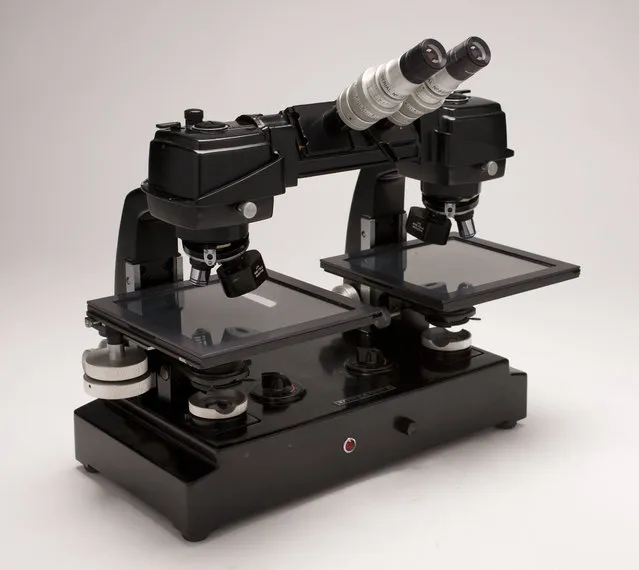 The Dynazoom was a state-of-the-art device for stereo viewing of satellite and aircraft film in the 1960s and 1970s. It optically couples two commercial microscopes capable of magnifications up to 300x. Using these tools, analysts could extract maximum intelligence from stereo image pairs – but setup was not easy. Unlike today’s highly automated stereo viewing of digital imagery, analysts had to manually and painstakingly align film and adjust the microscopes to view images in stereo on the Dynazoom. (Photo by Central Intelligence Agency)