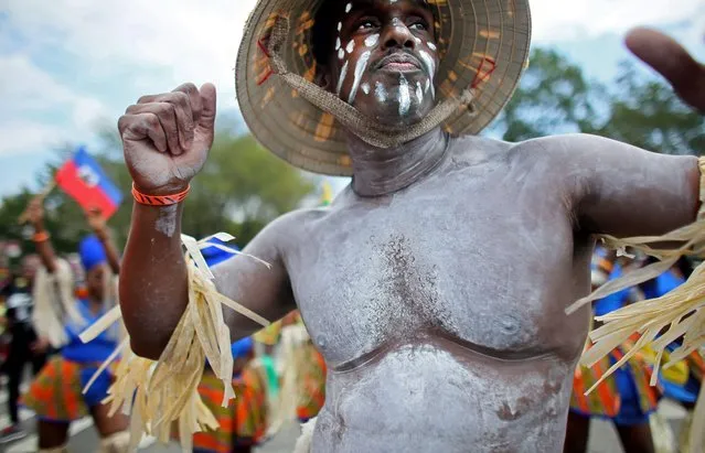 Revelers participate in the annual West Indian Day parade held on September 1, 2014 in the Brooklyn borough of New York City. (Photo by Yana Paskova/Getty Images)