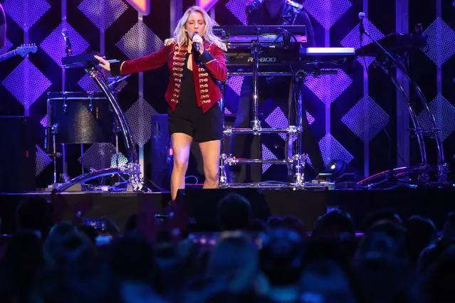 Ellie Goulding performs at Z100's Jingle Ball in Manhattan, New York, U.S., December 9, 2016. (Photo by Andrew Kelly/Reuters)