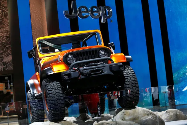 The Jeep CJ66 concept vehicle displayed during the North American International Auto Show in Detroit, Michigan, U.S., January 10, 2017. (Photo by Brendan McDermid/Reuters)