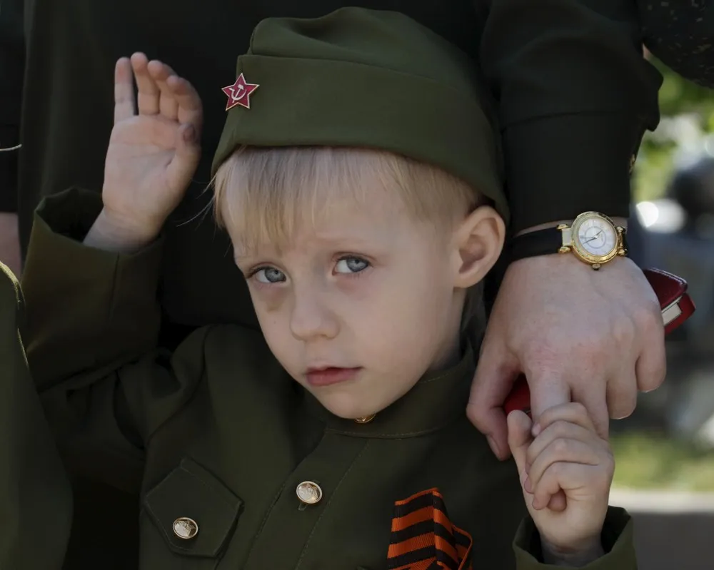 Kid Military Parade in Russia