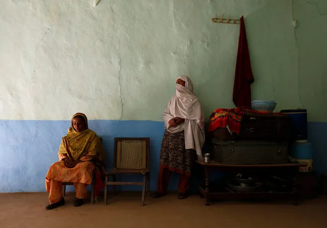 Shehreen (R), aunt of Ambreen Riasat, and another relative are pictured in their home in the village of Makol outside Abbottabad, Pakistan May 6, 2016. (Photo by Caren Firouz/Reuters)