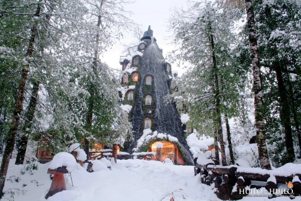 The Magic Mountain Hotel in the Huilo Huilo Reserve