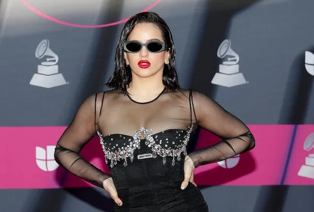 Spanish singer Rosalia poses on the red carpet during the 23rd Annual Latin Grammy Awards show in Las Vegas, Nevada, U.S., November 17, 2022. (Photo by Steve Marcus/Reuters)