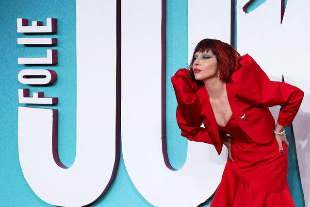 American singer-songwriter Lady Gaga attends the UK premiere of the film “Joker: Folie A Deux”, at Leicester Square in London on September 25, 2024. (Photo by Mina Kim/Reuters)