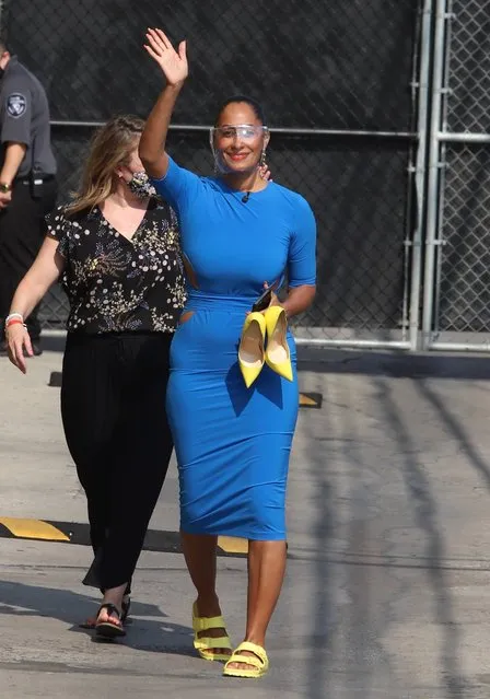American actress Tracee Ellis Ross seen for an appearence at the Jimmy Kimmel show in Hollywood, CA. on August 19, 2021. (Photo by The Mega Agency)