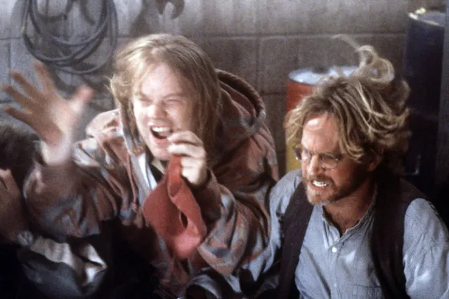 “Twister”, Philip Seymour Hoffman, Scott Thomson, 1996. (Photo by Warner Brothers/Everett Collection)