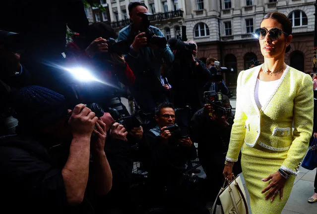 English media personality Rebekah Vardy, wife of Leicester City soccer player Jamie Vardy, arrives at the Royal Courts of Justice, in London, Britain May 16, 2022. (Photo by Hannah Mckay/Reuters)