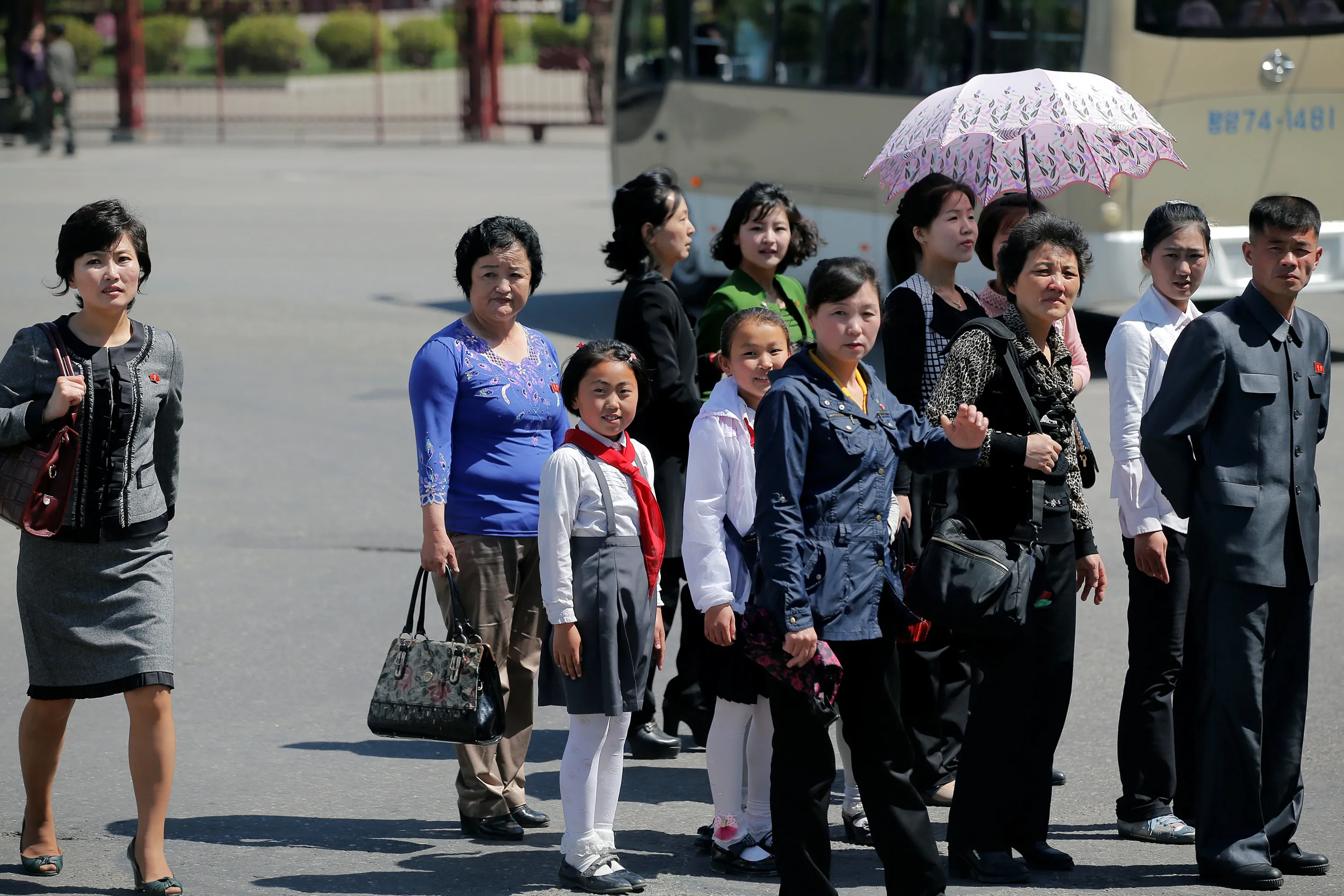 Korea north life people rare kim il getty glimpse sung jong aug walk past pyongyang captures photographer carl court