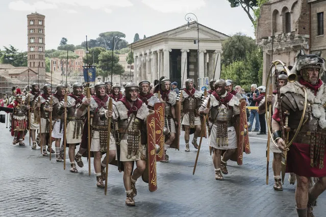 Historical parade for the celebrations of the 2770th anniversary of the foundation of Rome. Rome, April 23rd, 2017. (Photo by Jacopo Landi/NurPhoto)