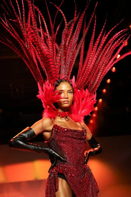 A model presents a creation from the Blonds Fall 2020 collection during New York Fashion Week in the Manhattan borough of New York, U.S., February 9, 2020. (Photo by Caitlin Ochs/Reuters)