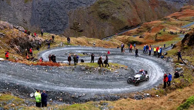 Motoring enthusiasts take part in the annual VSCC Lakeland Trial at Honister Slate Mine in Keswick, Britain on November 12, 2022. (Photo by Lee Smith/Reuters)