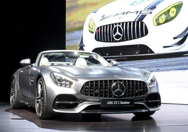 Mercedes introduces the 2017 AMG GT C Roadster at the 2016 Los Angeles Auto Show in Los Angeles, California, U.S November 16, 2016. (Photo by Lucy Nicholson/Reuters)
