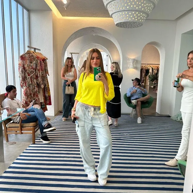 Colombian-American actress Sofia Vergara strikes a pose at a boutique in the second decade of August 2023. (Photo by sofiavergara/Instagram)