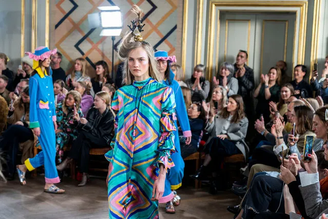 Models present creations of Danish designer Emilie Helmsted during Copenhagen Fashion Week in Copenhagen, Denmark January 30, 2019. (Photo by Martin Sylvest/Scanpix via Reuters)