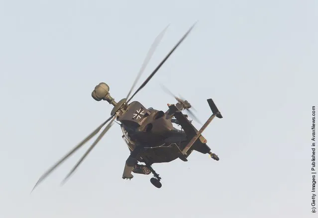A Tiger atack helicopter of the Bundeswehr German armed forces