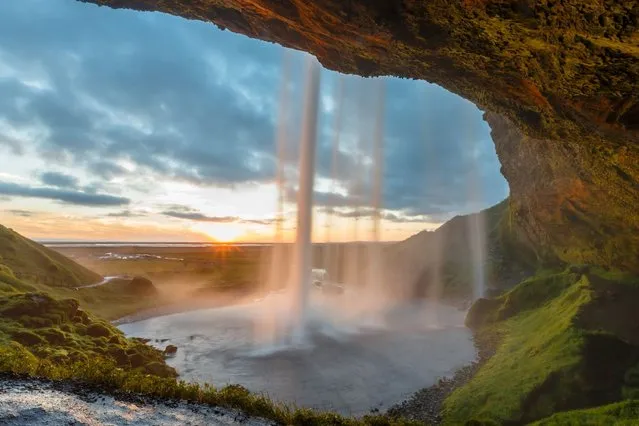 Seljalandsfoss waterfall, located in Iceland. (Photo by HotSpot Media)