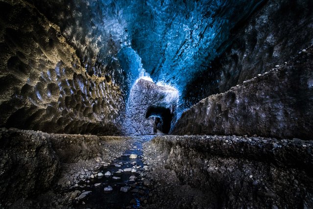 The ice caves, taken in the Vatnajokull National Park in Iceland, on November 11, 2017. (Photo by Matej Kriz/Caters News Agency)