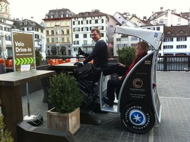 Bicycle Cafe In Zurich, Switzerland