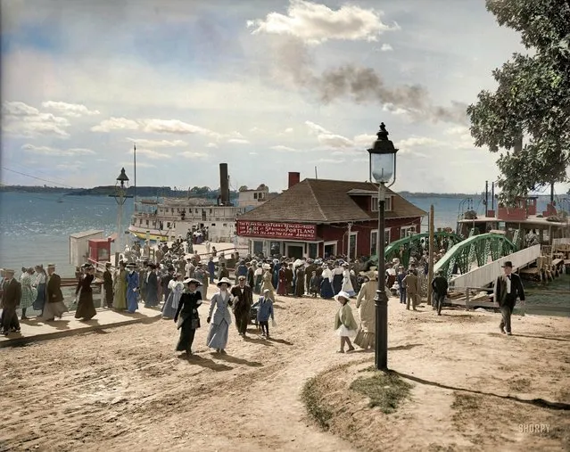 Forest City Landing, Peaks Island to Portland, Maine, 1910.