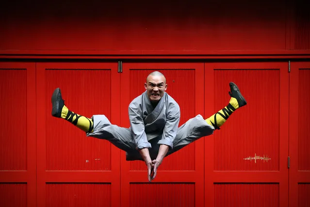 A Shaolin monk poses for a photograph in Chinatown on February 23, 2015 in London, England. (Photo by Carl Court/Getty Images)