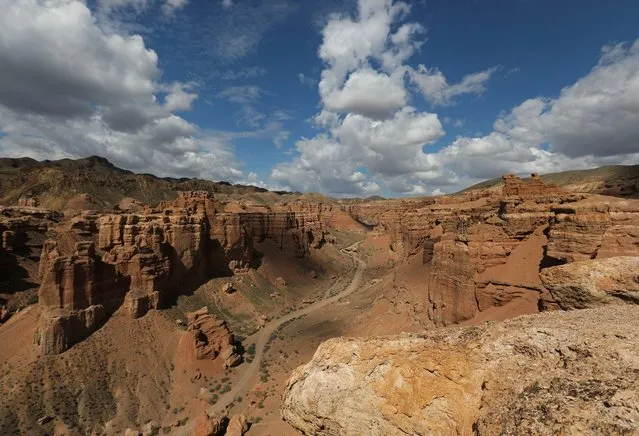 A view shows the Charyn Canyon in Almaty Region, Kazakhstan on May 15, 2021. (Photo by Pavel Mikheyev/Reuters)