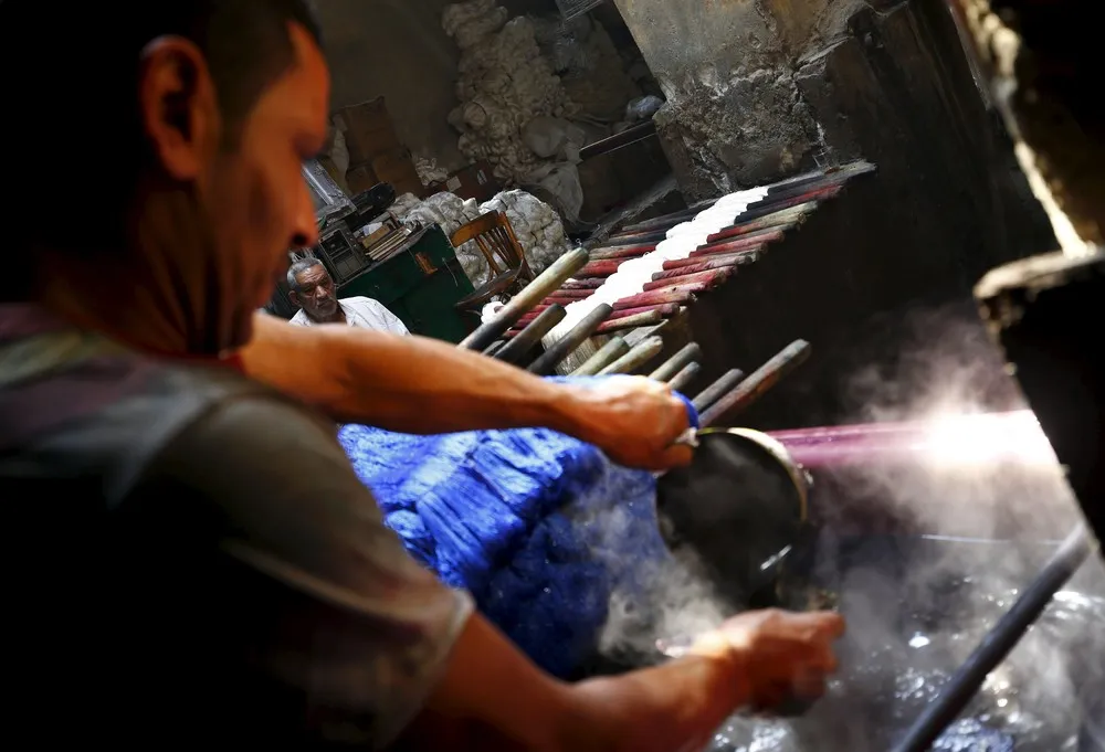 Dye Workshop Fights to Survive in Egypt