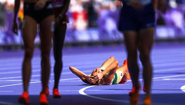 Ireland’s Sarah Healy finished seventh and missed out on a spot in the women’s 1500m semi-final at the Stade de France during the 2024 Paris Summer Olympic Games in Paris, France on August 6, 2024. (Photo by James Crombie/INPHO/Rex Features/Shutterstock)