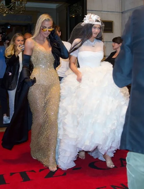 American model Kylie Jenner and American media personality Khloé Kardashian arrive at The 2022 Met Gala Celebrating “In America: An Anthology of Fashion” at The Metropolitan Museum of Art on May 02, 2022 in New York City. (Photo by Rex Features/Shutterstock)