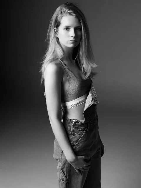 Lottie Moss for Calvin Klein: Photographer Michael Avedon says “Lottie truly represents the essence of the Calvin Klein girl. Intriguing innocence with utter beauty”. (Photo by Michael Avedon)