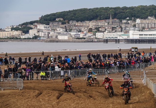 Action during the ROKiT Weston Beach Race 2024 in Weston-super-Mare, UK on Sunday, October 13, 2024. (Photo by David Davies/PA Images via Getty Images)