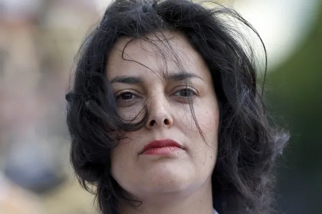 French City Policy junior minister Myriam El Khomri attends a ceremony at the Arc de Triomphe in Paris, France, May 19, 2015. (Photo by Charles Platiau/Reuters)