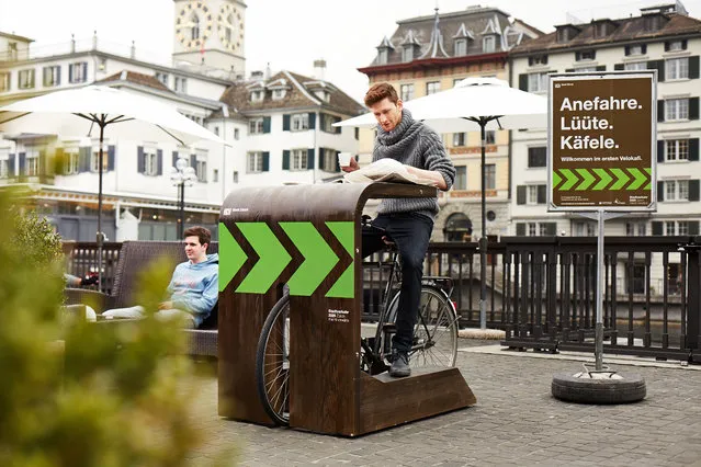 Bicycle Cafe In Zurich, Switzerland