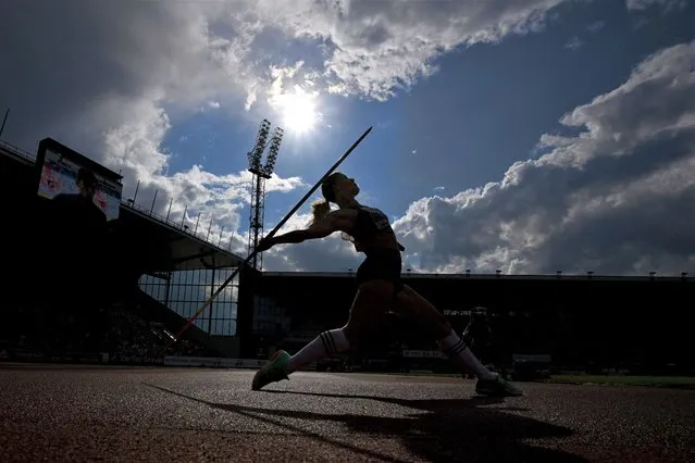 Czech Republic's Nikola Ogrodnikova competes in the Women's Javelin Throw event at the IAAF 2023 Golden Spike Athletics Meeting in Ostrava, Czech Republic on June 27, 2023. (Photo by Michal Cizek/AFP Photo)