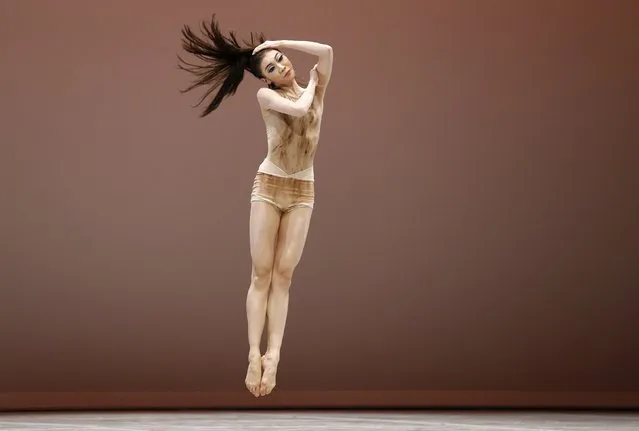 Park Ji-soo of South Korea performs her contemporary variation during the final of the 43rd Prix de Lausanne at the Beaulieu Theatre in Lausanne February 7, 2015. (Photo by Denis Balibouse/Reuters)