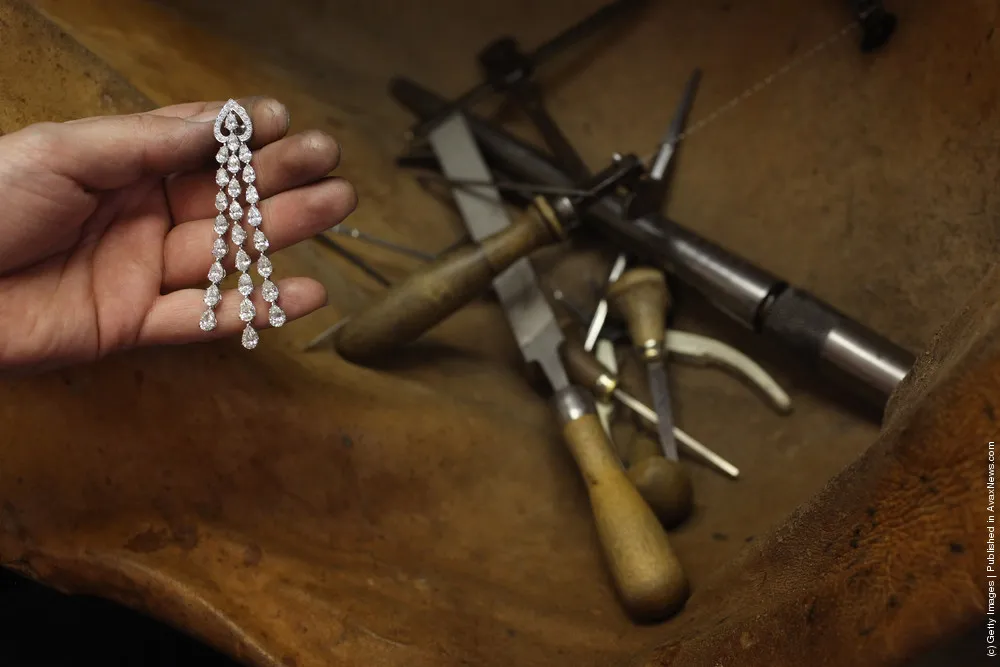 Staff Prepare Jewellery At Garrard, The Oldest Jewellers In The World