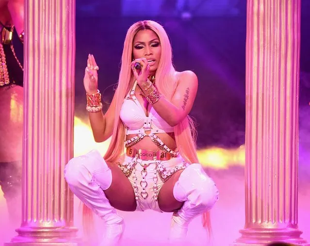 Nicki Minaj performs on stage during the 2017 NBA Awards Live On TNT on June 26, 2017 in New York City, USA. (Photo by Michael Loccisano/Getty Images for TNT)