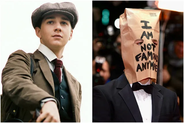 Shia LaBeouf started as a standup comedian at age 10, then landed his big break on the Disney Channel hit “Even Stevens” in 2000. Fast-forward about a decade, and LaBeouf got quite messy: In 2007, LaBeouf was arrested for refusing to leave a Walgreens. In 2008, he got a DUI, then was handcuffed (but not arrested) for a bar fight in 2011. (Photo by Getty Images/Everett Collection)