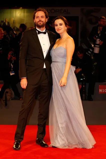 Director Drake Doremus and guest attend the premiere of “Equals” during the 72nd Venice Film Festival at the Sala Grande on September 5, 2015 in Venice, Italy. (Photo by Tristan Fewings/Getty Images)