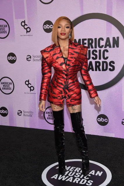 US singer GloRilla arrives for the 50th Annual American Music Awards at the Microsoft Theater in Los Angeles, California, on November 20, 2022. (Photo by Lisa O'Connor/AFP Photo)