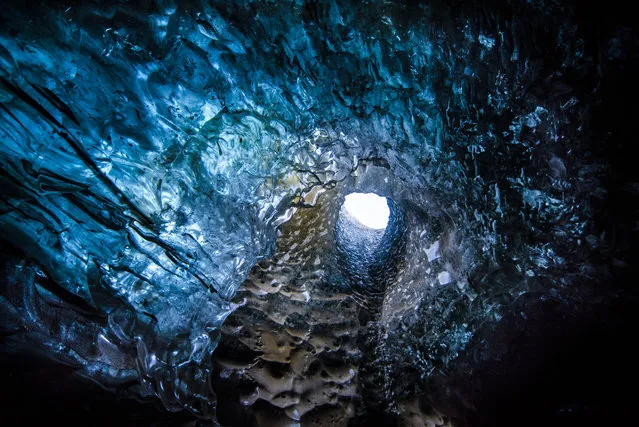 The ice caves, taken in the Vatnajokull National Park in Iceland, on November 11, 2017. (Photo by Matej Kriz/Caters News Agency)