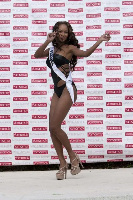 Yomatsy Hazlewood, Miss Panama 2014, poses during a swimsuit fashion show  during the 63rd annual Miss Universe Pageant in Miami, Florida in this January 14, 2015 handout photograph. (Photo by Reuters/Miss Universe Organization)