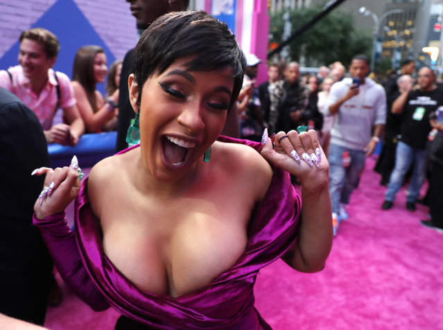 Cardi B arrives at the MTV Video Music Awards at Radio City Music Hall on Monday, August 20, 2018, in New York. (Photo by Carlo Allegri/Reuters)