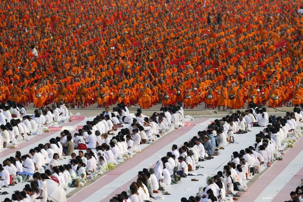 Controversial Temple Holds Massive Alms-Giving Event