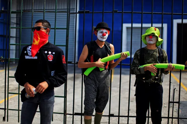 Demonstrators participate in the May Day march in San Salvador, El Salvador May 1, 2016. (Photo by Jose Cabezas/Reuters)