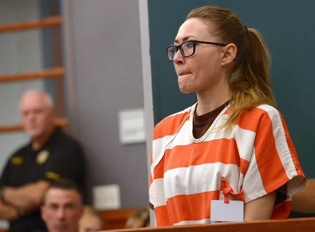 Brianne Altice appears enters court during her sentencing Thursday, July 9, 2015, in Farmington, Utah. A judge sentenced Altice, a former high school English teacher who pleaded guilty to sexually abusing three male students, to at least two and up to 30 years in prison Thursday. (Photo by Leah Hogsten/The Salt Lake Tribune via AP Photo)