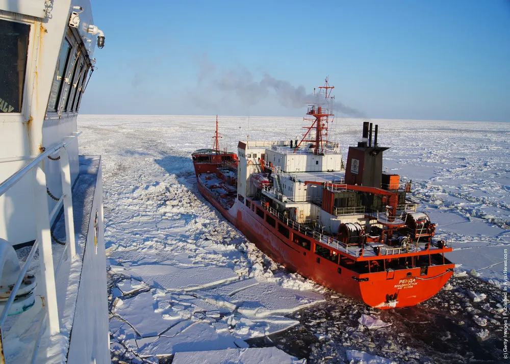 Russian Tanker Renda Delivers Fuel To Nome, Alaska