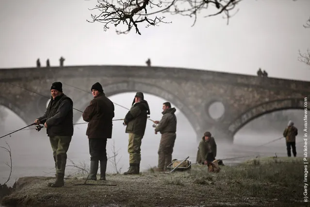 Fishing. Traditional Opening Of The Tay Salmon Season